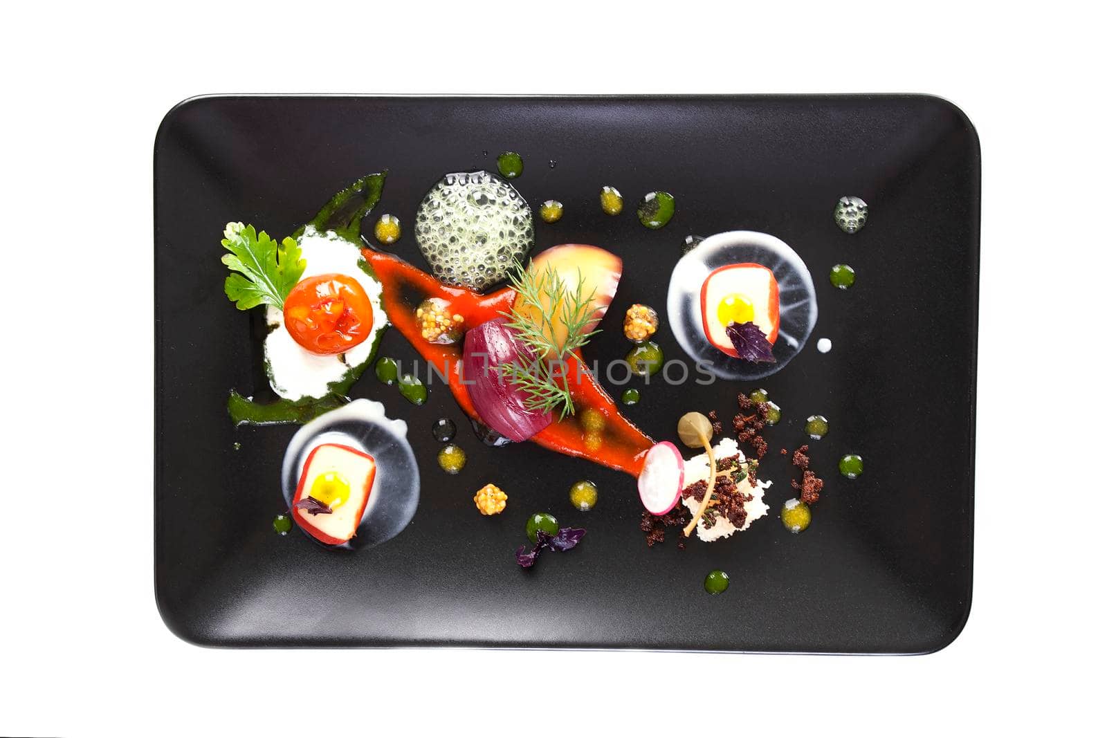 Molecular cuisine vegetable salad by Jyliana