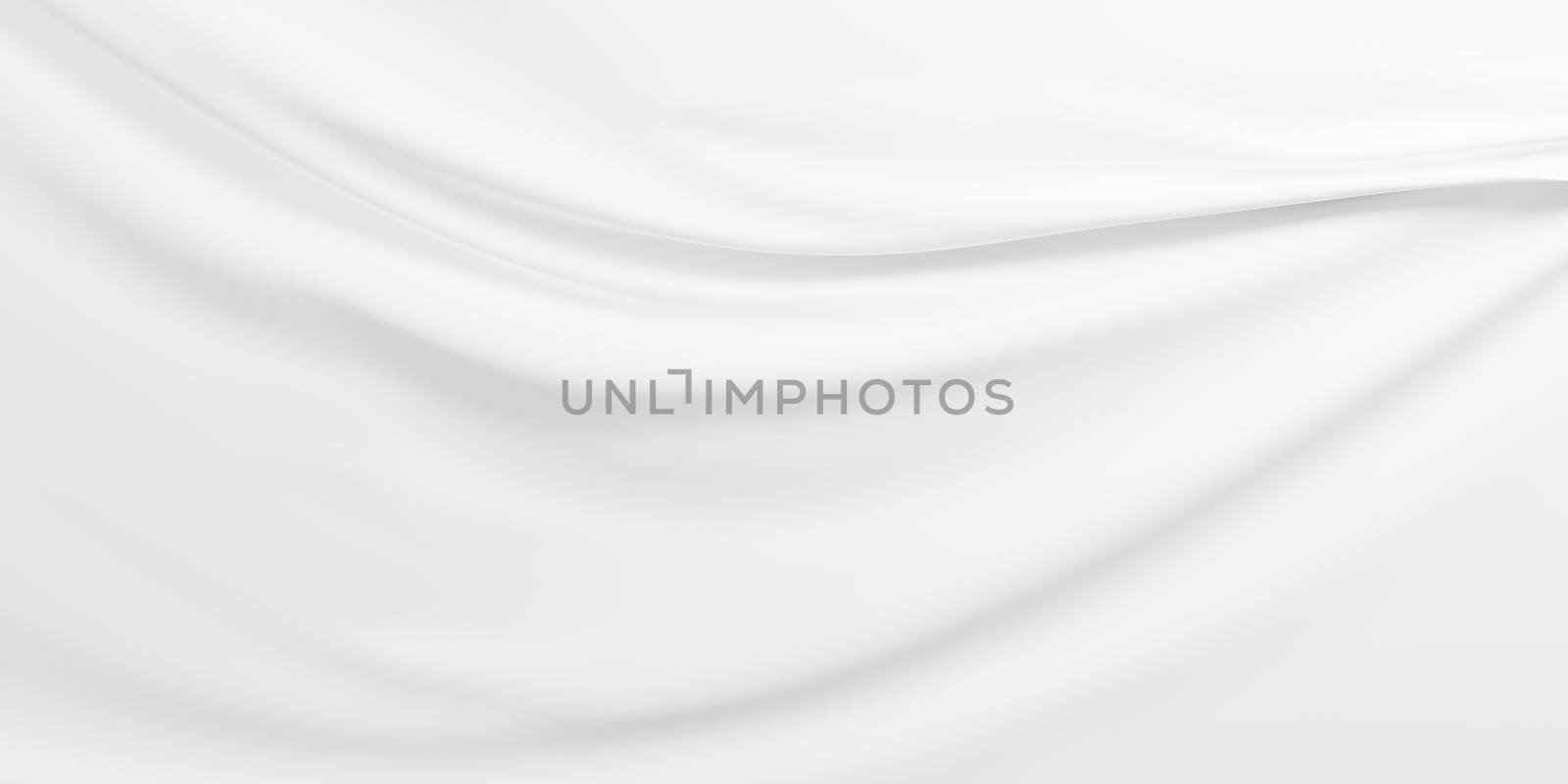White luxury fabric background with copy space 3D render by Myimagine