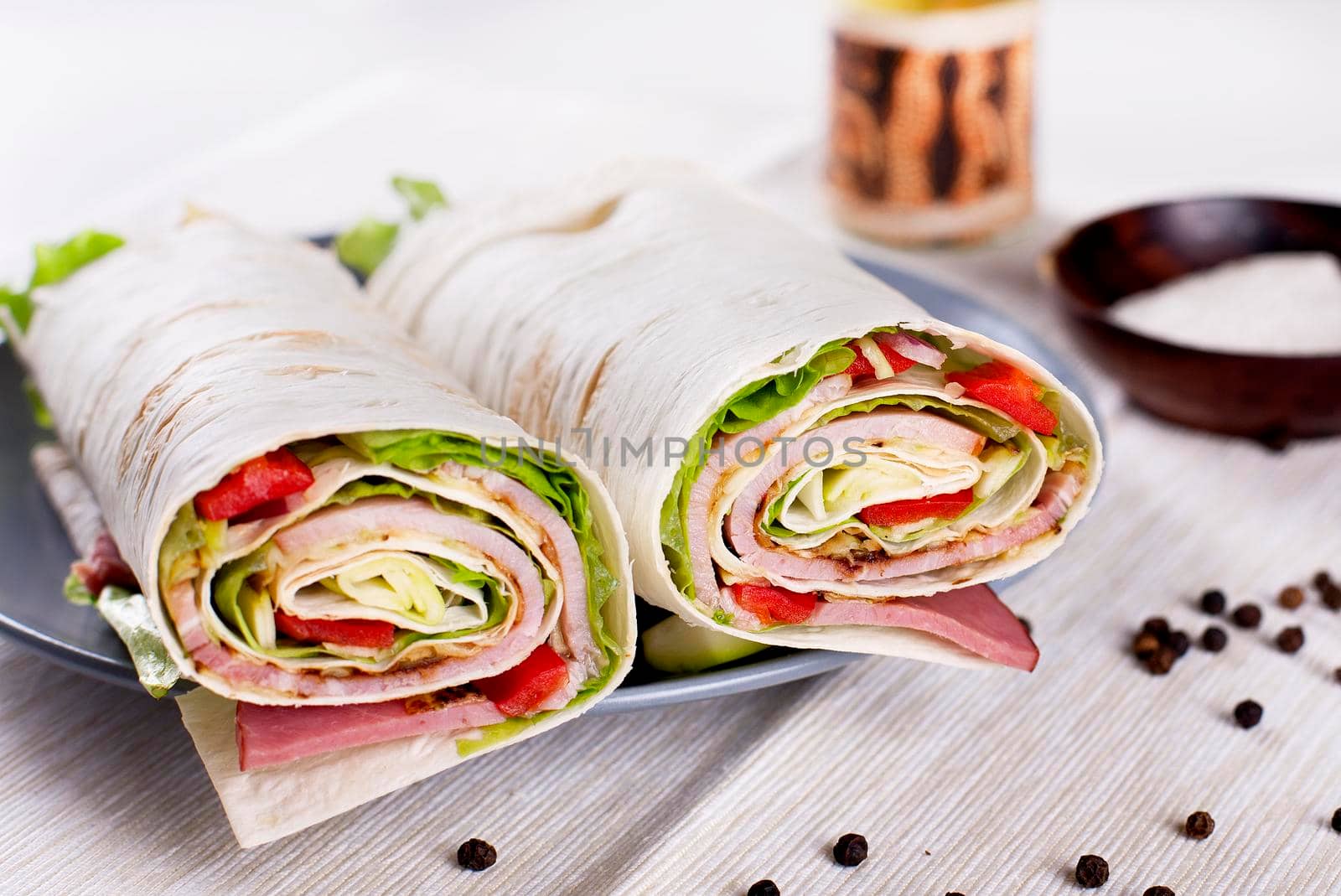 Vegetarian Salad Tortilla wraps by Jyliana