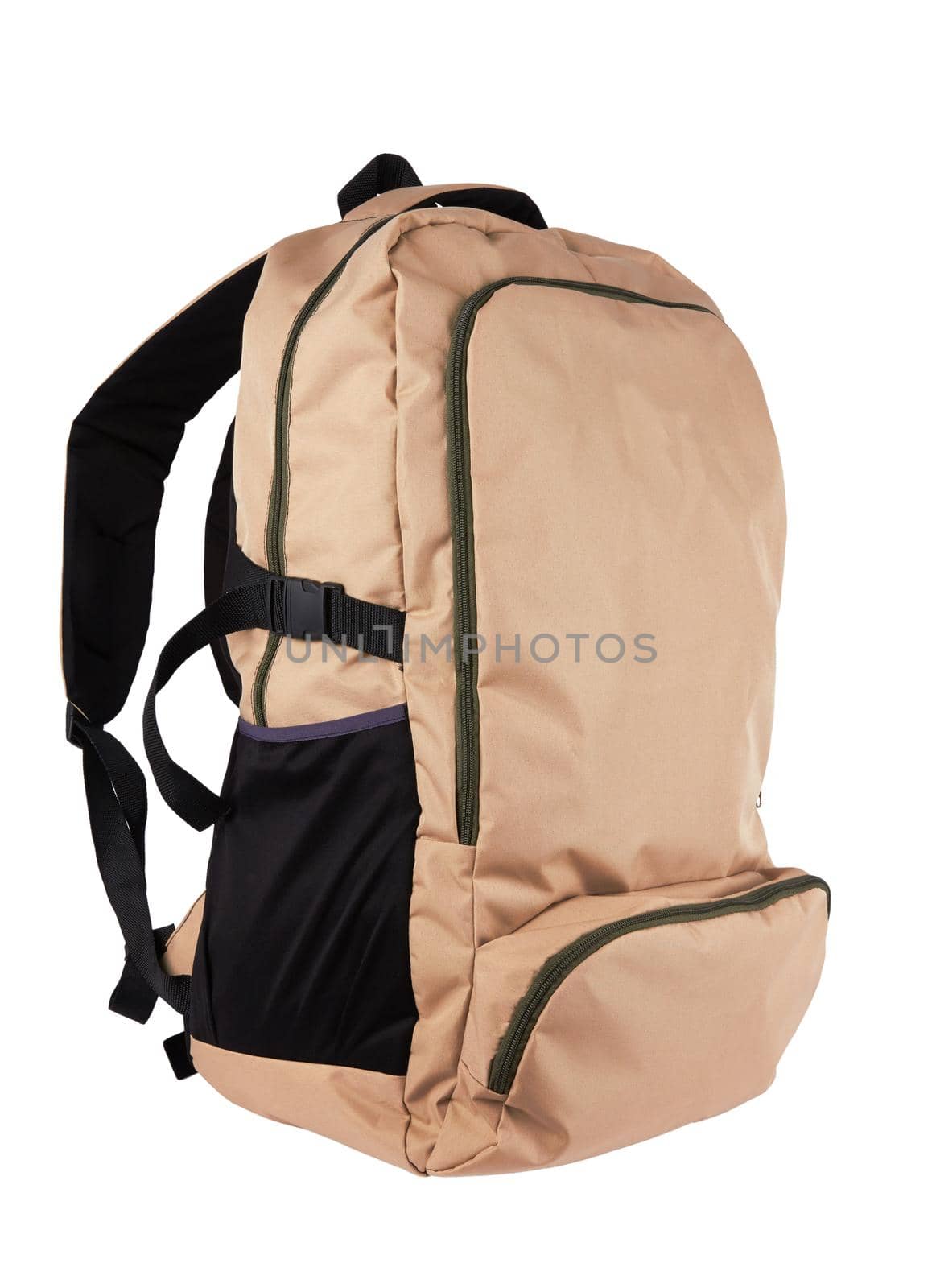 Camouflage backpack on white by pioneer111
