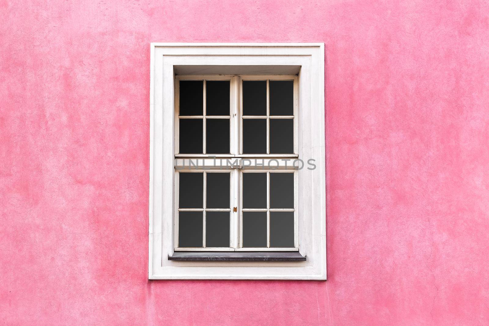 Renaissance style window on pink wall color by Syvanych