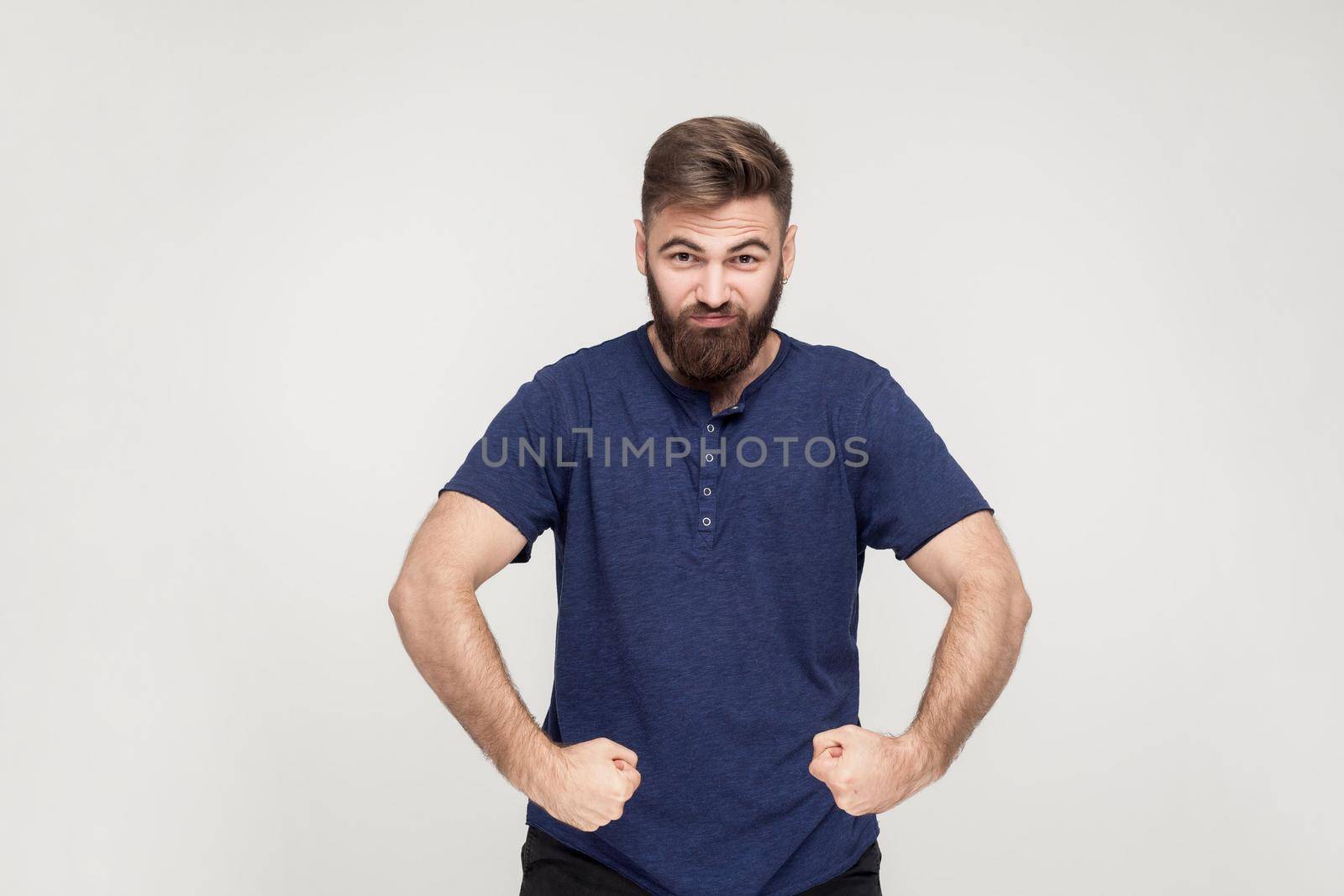 Popeye the Sailor style. Masculinity bearded man posing by Khosro1