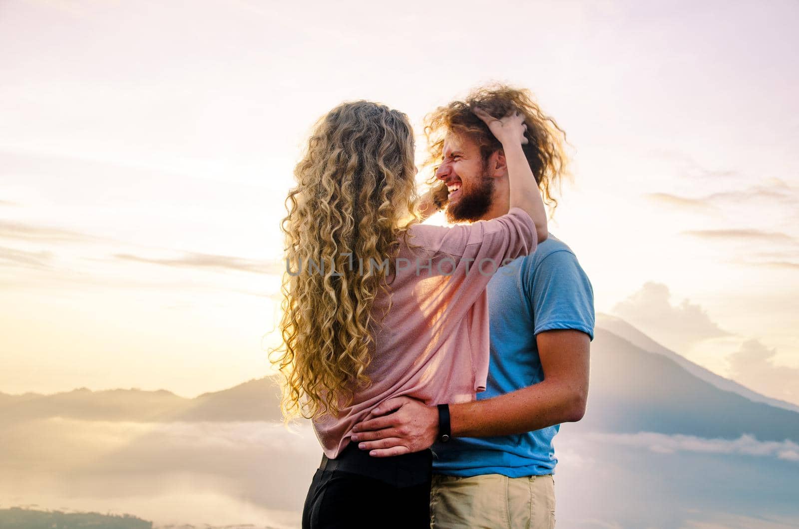 happy couple in the sunlight - stock image by Jyliana