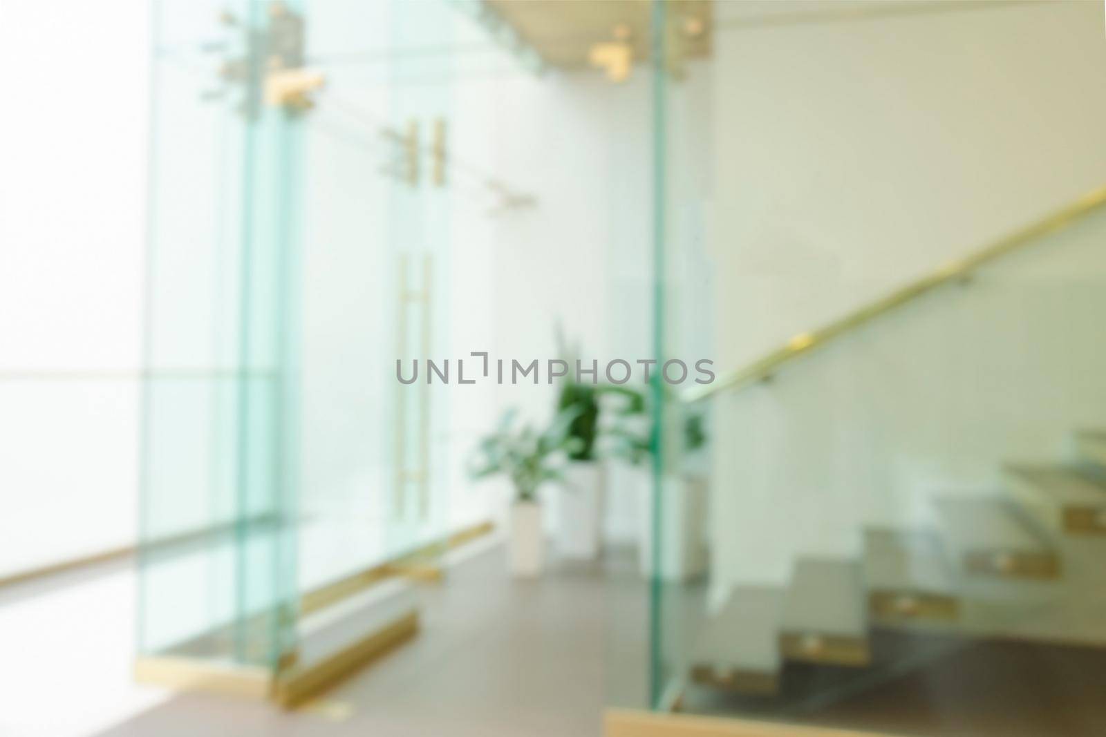 Defocused Office Building Lobby Background by Jyliana