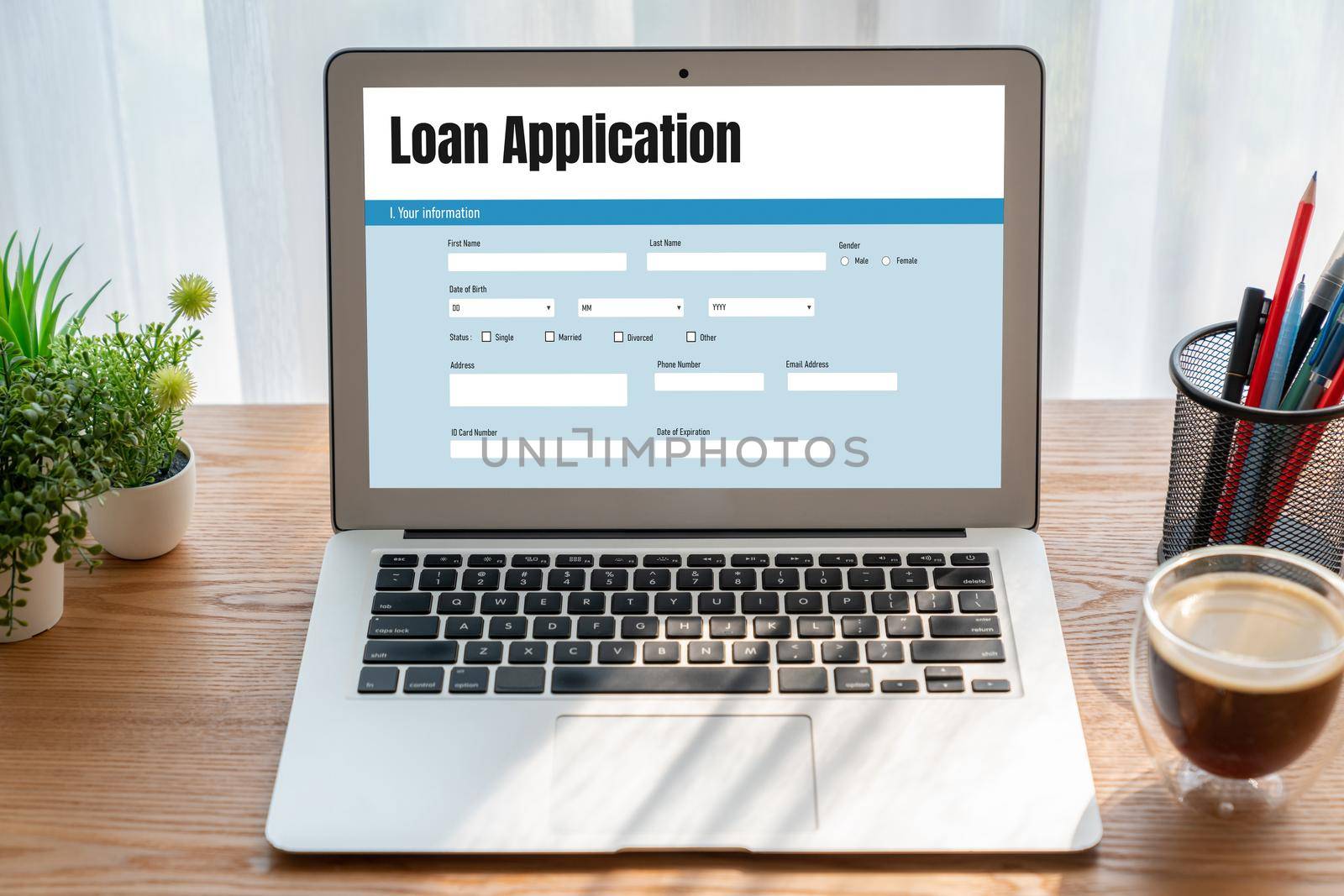Online loan application form for modish digital information collection on the internet network