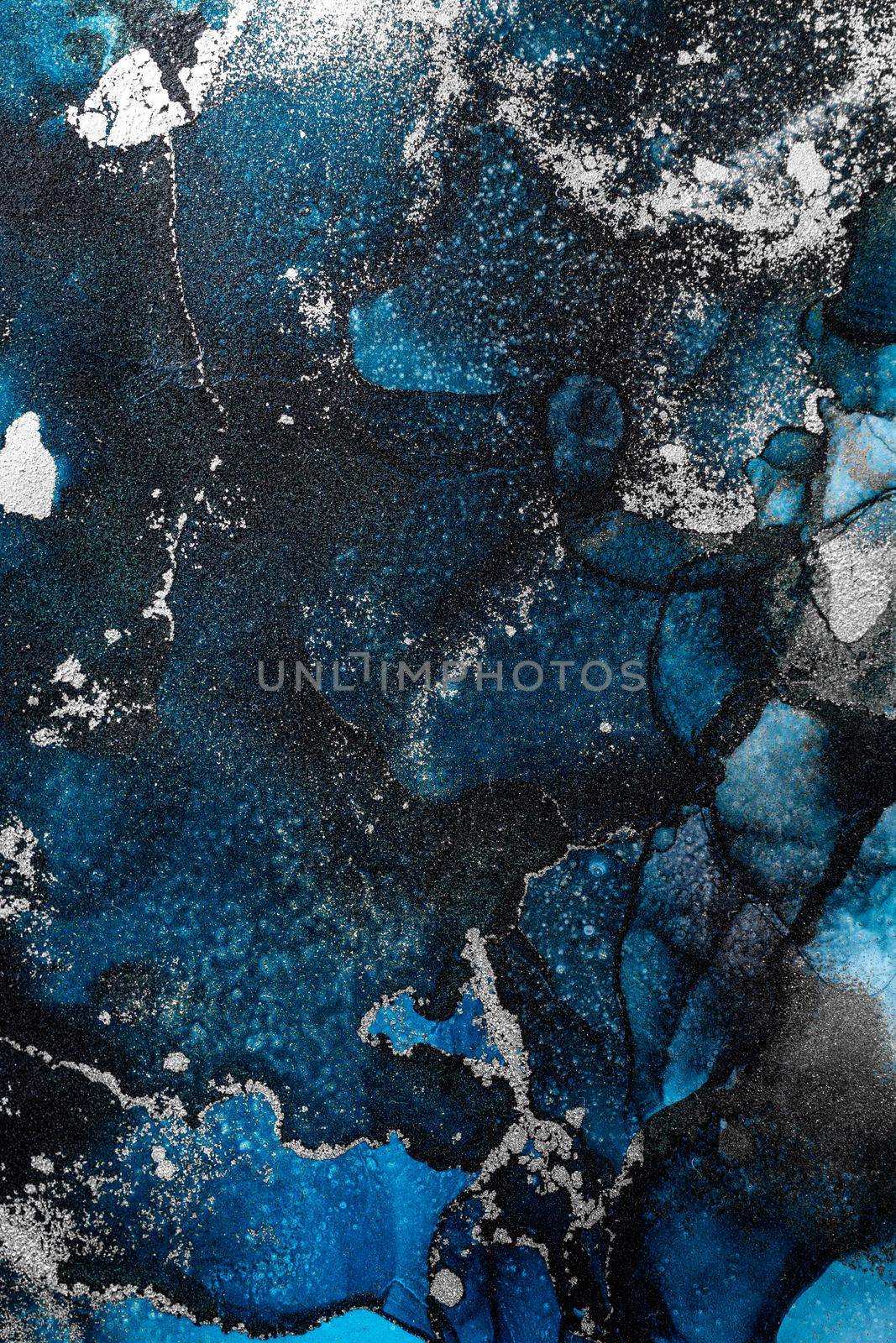 Marble ink abstract art from exquisite original painting for abstract background by biancoblue