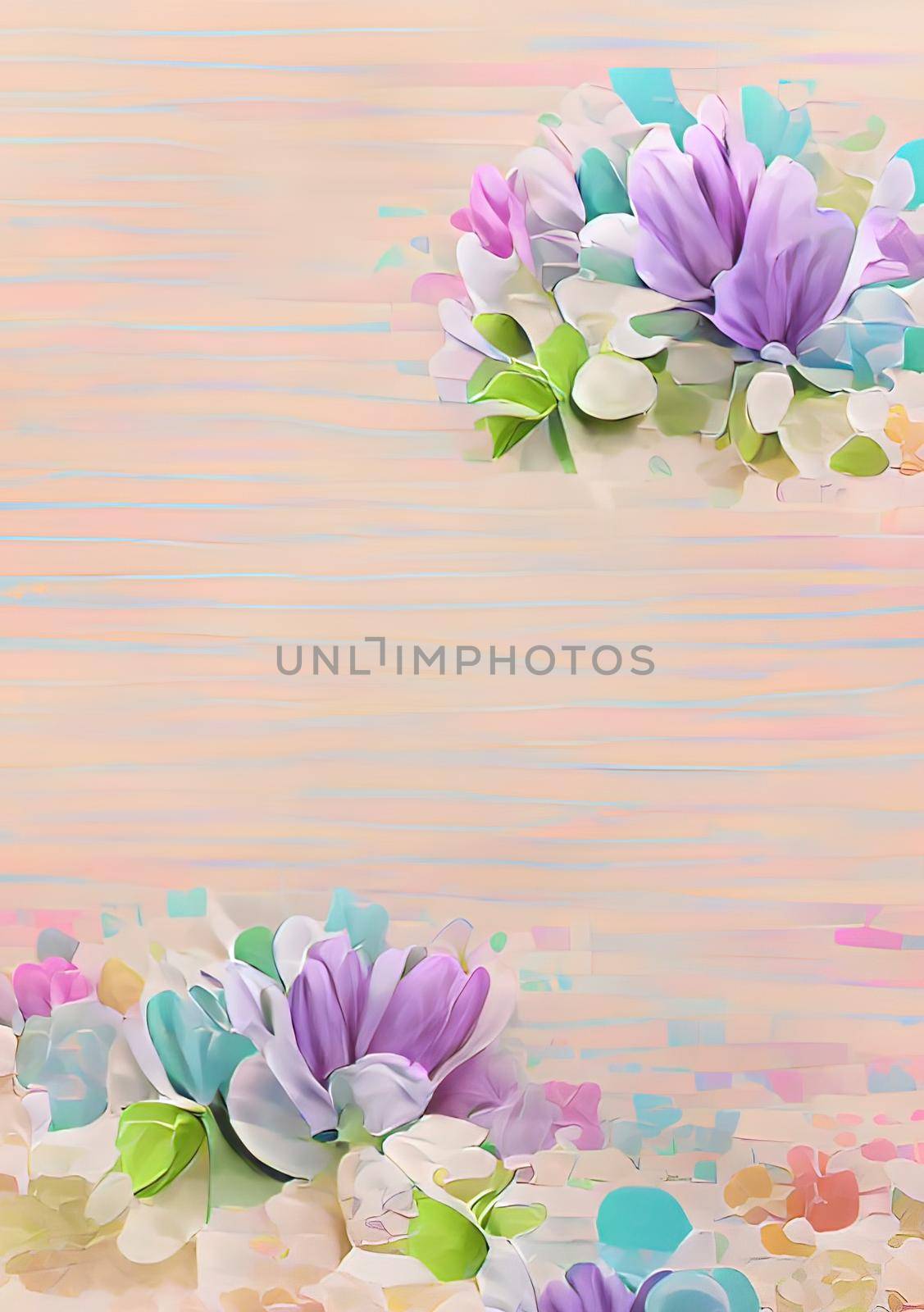 Pastel colors flowers for background