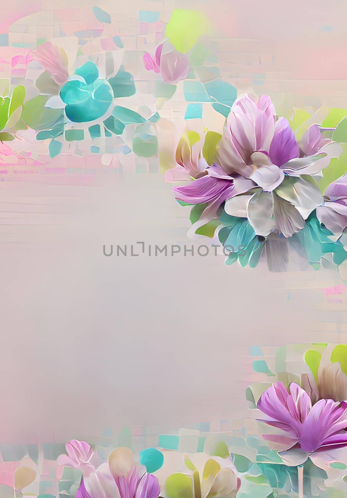 Pastel colors flowers for background