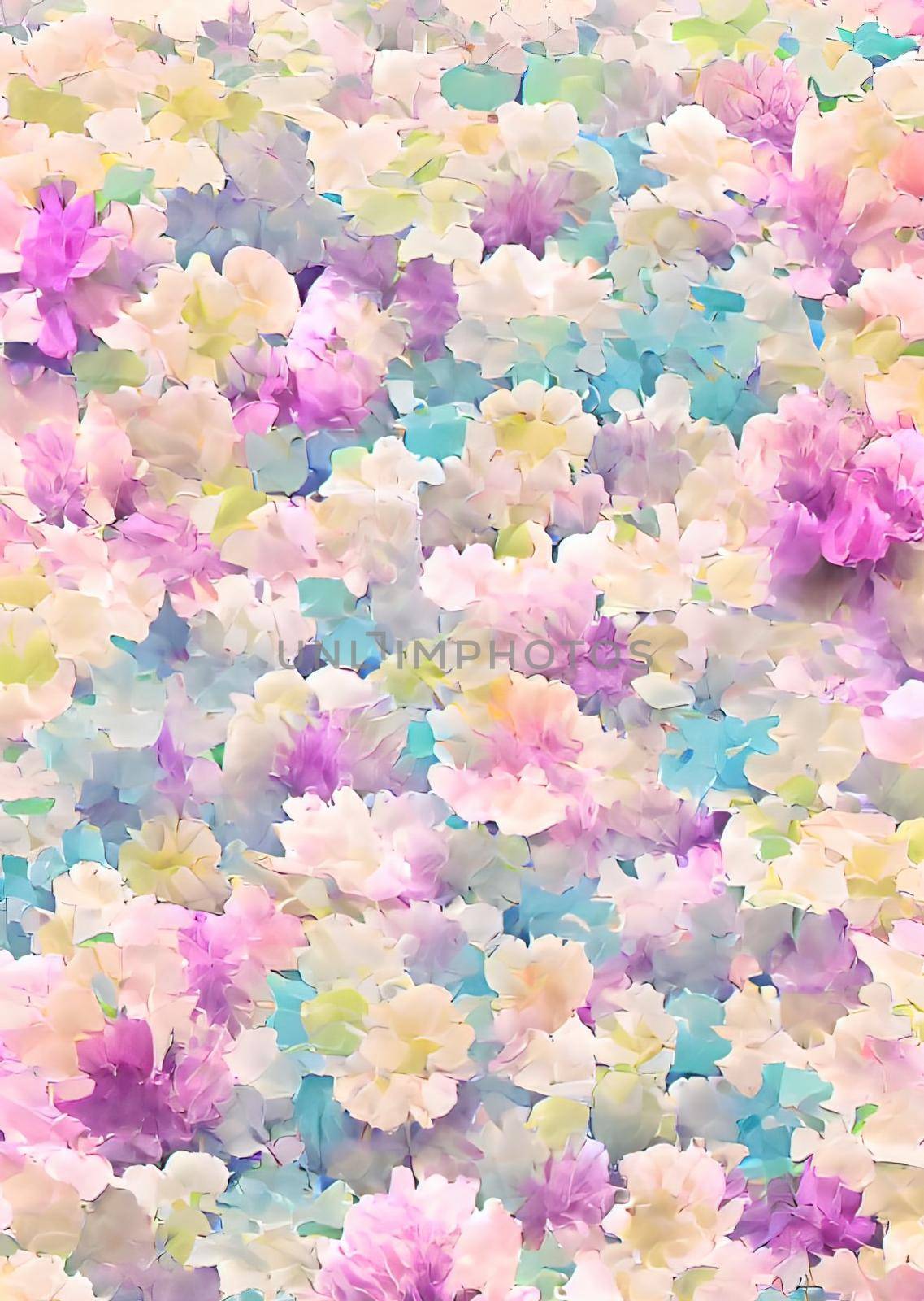 Pastel colors flowers for background by yilmazsavaskandag