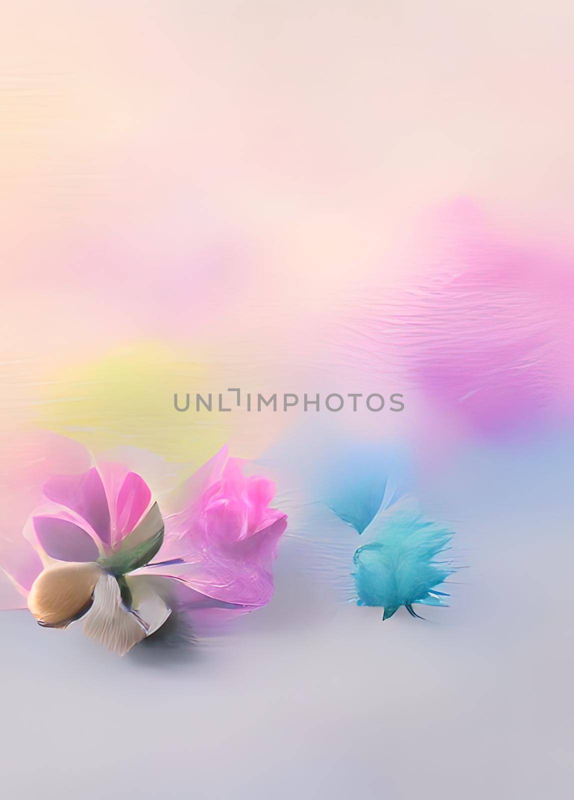 Pastel colors flowers for background by yilmazsavaskandag