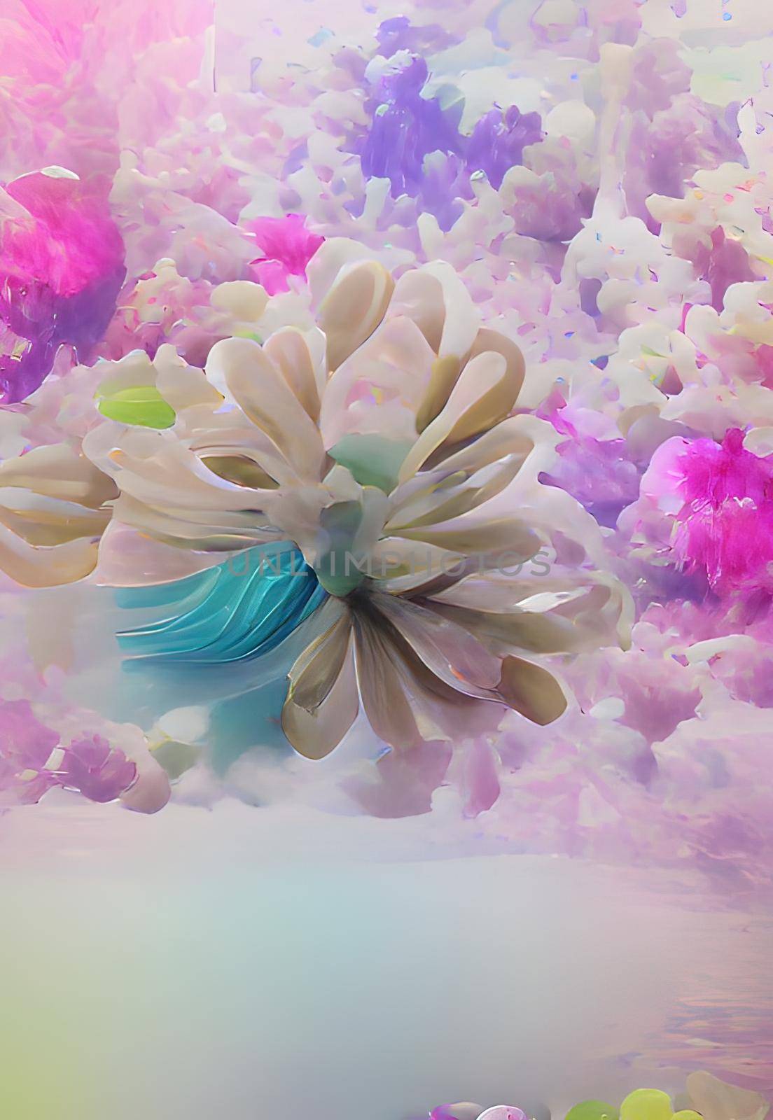 Pastel colors flowers for background by yilmazsavaskandag