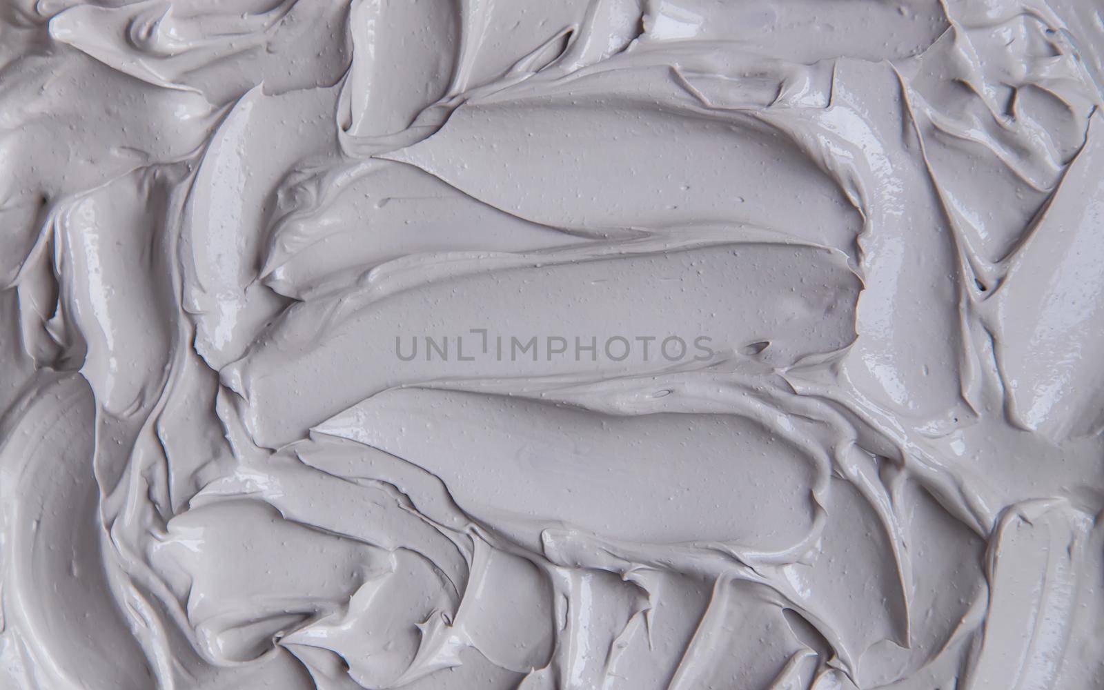 Clay texture spa mask for face and body. Selective focus. Nature.