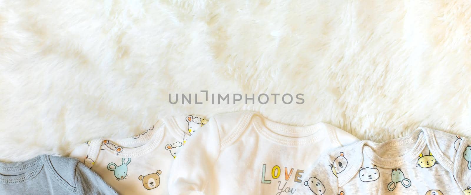 Clothing for young and newborns. Selective focus. nature.