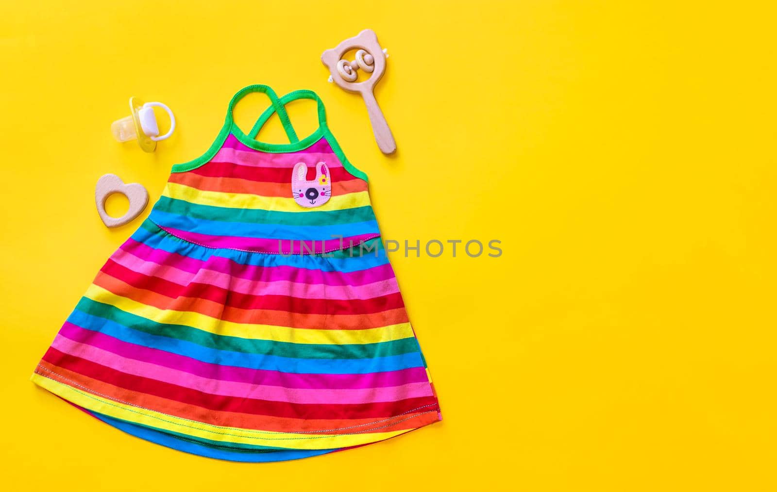 Clothing for young and newborns. Selective focus. nature.