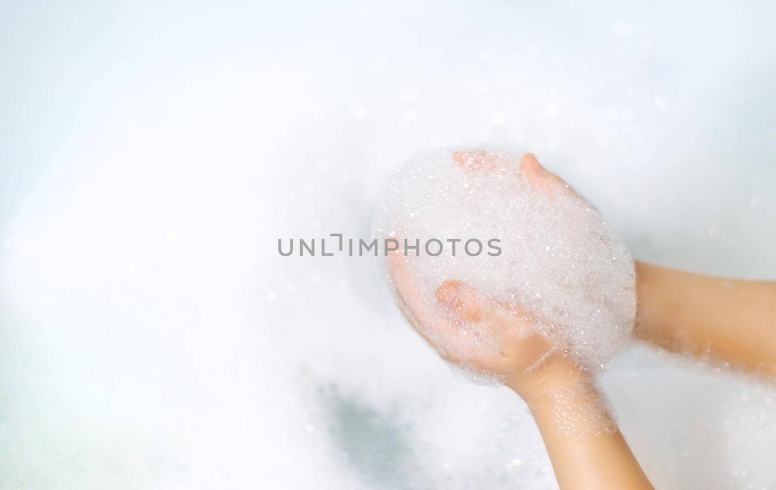 Wash hands thoroughly with soapy water. Selective focus. Hands.