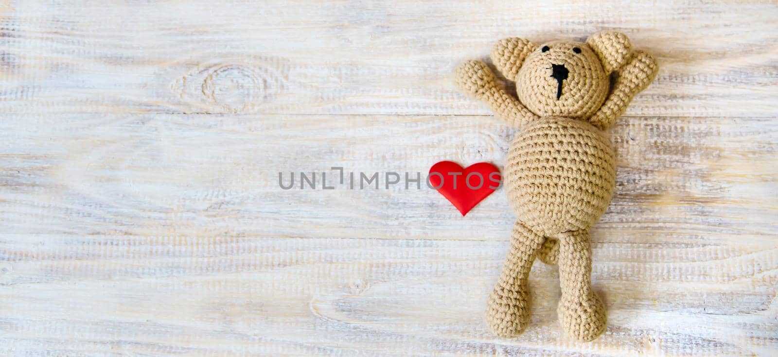 Children's toy and accessories on a light background. Selective focus. by yanadjana
