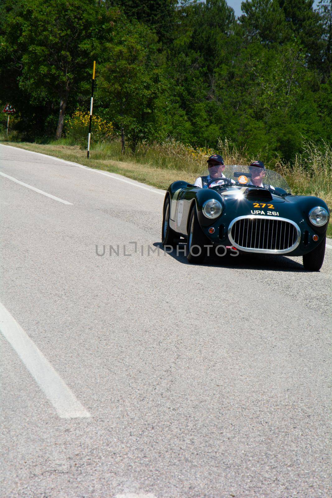 COOPER BRISTOL T25 BRISTOL 1953 on an old racing car in rally Mille Miglia 2022 the famous italian historical race (1927-1957 by massimocampanari