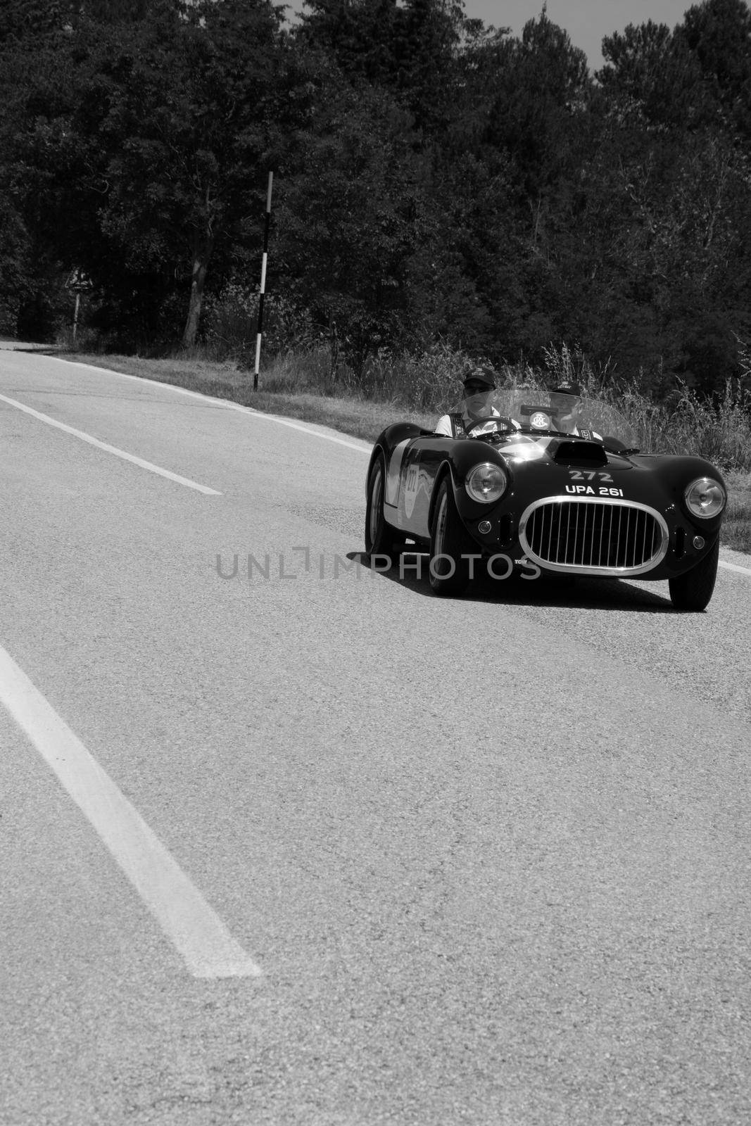 COOPER BRISTOL T25 BRISTOL 1953 on an old racing car in rally Mille Miglia 2022 the famous italian historical race (1927-1957 by massimocampanari