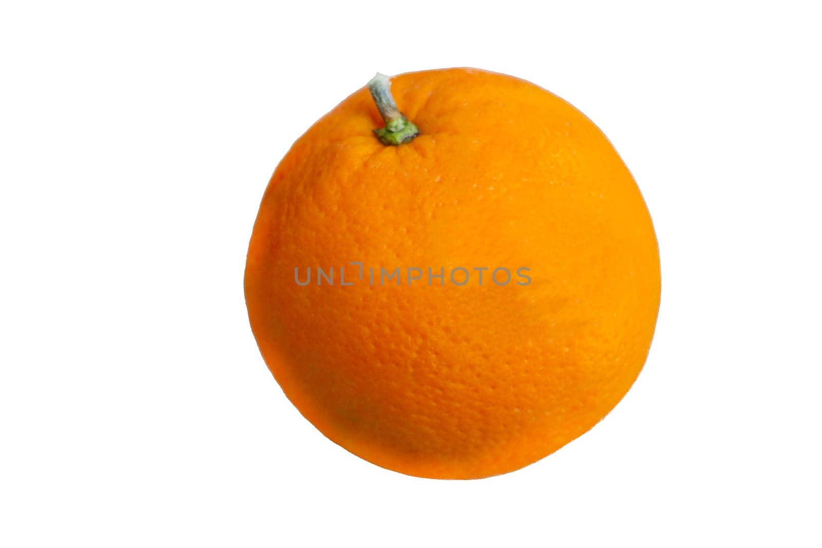 A delicious orange fruit is an orange. On a white background is a fruit