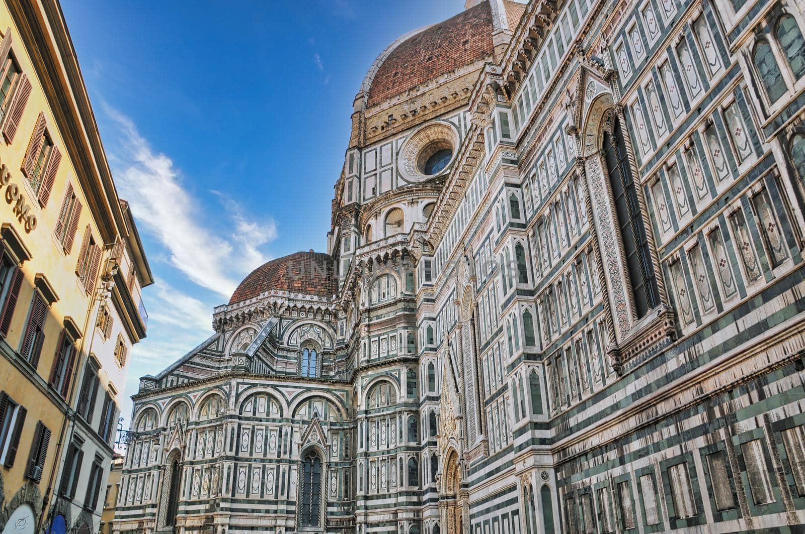 Cathedral of Santa Maria del Fiore and Piazza Duomo in Florence of Italy