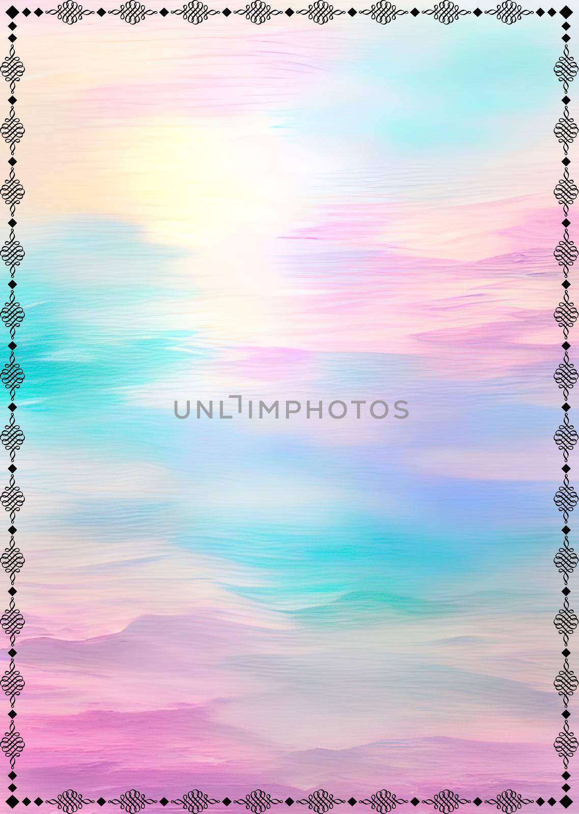 Pastel color background frame pattern for invitation by yilmazsavaskandag