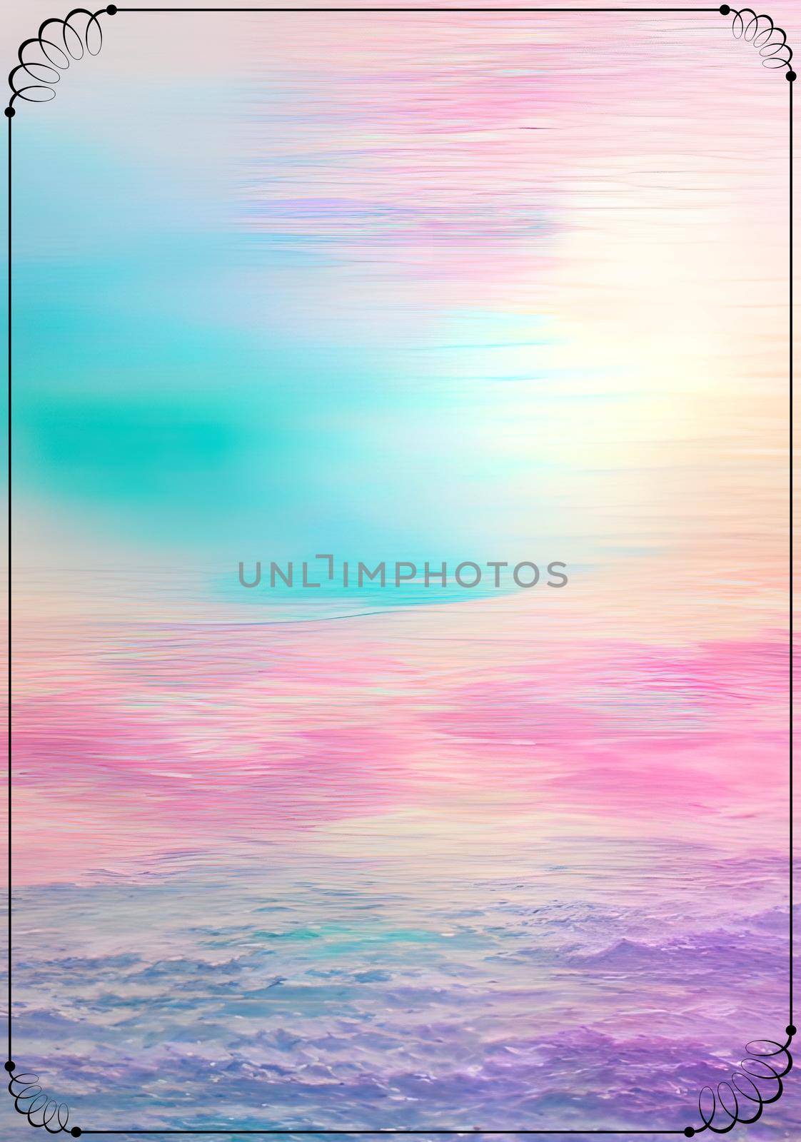 Pastel color background frame pattern for invitation by yilmazsavaskandag
