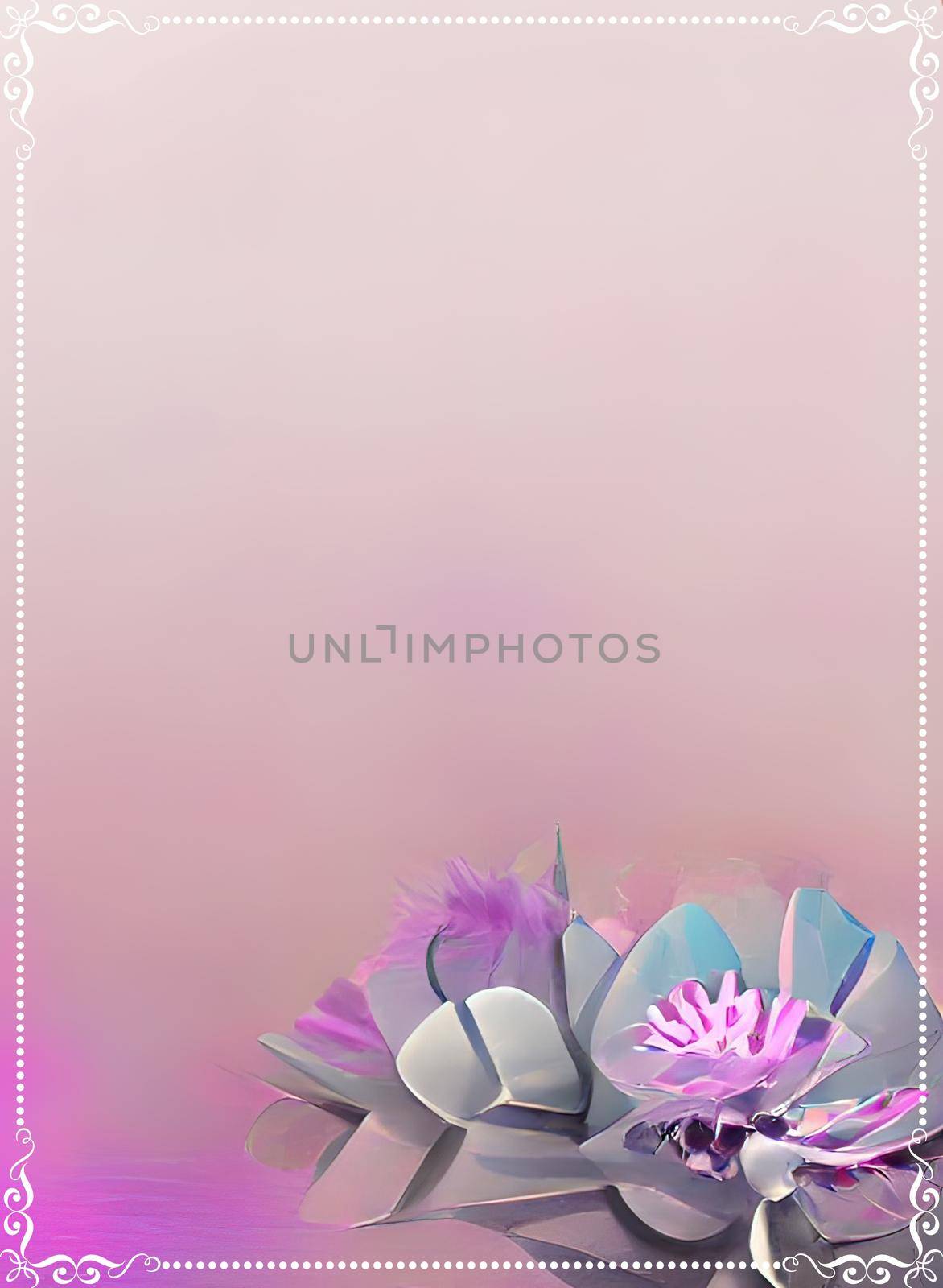 Pastel color background frame pattern for invitation by yilmazsavaskandag