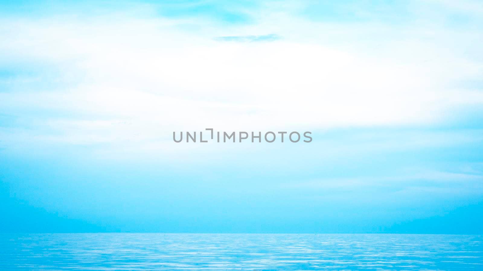 beautiful seascape sea horizon and blue sky, natural photo background - I by Petrichor
