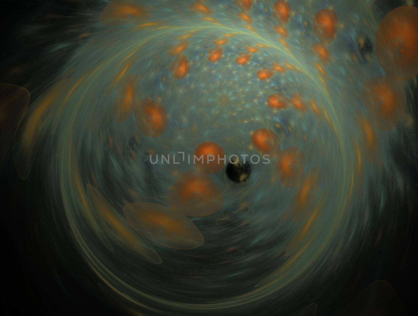 Imaginatory lush fractal texture image abstract background
