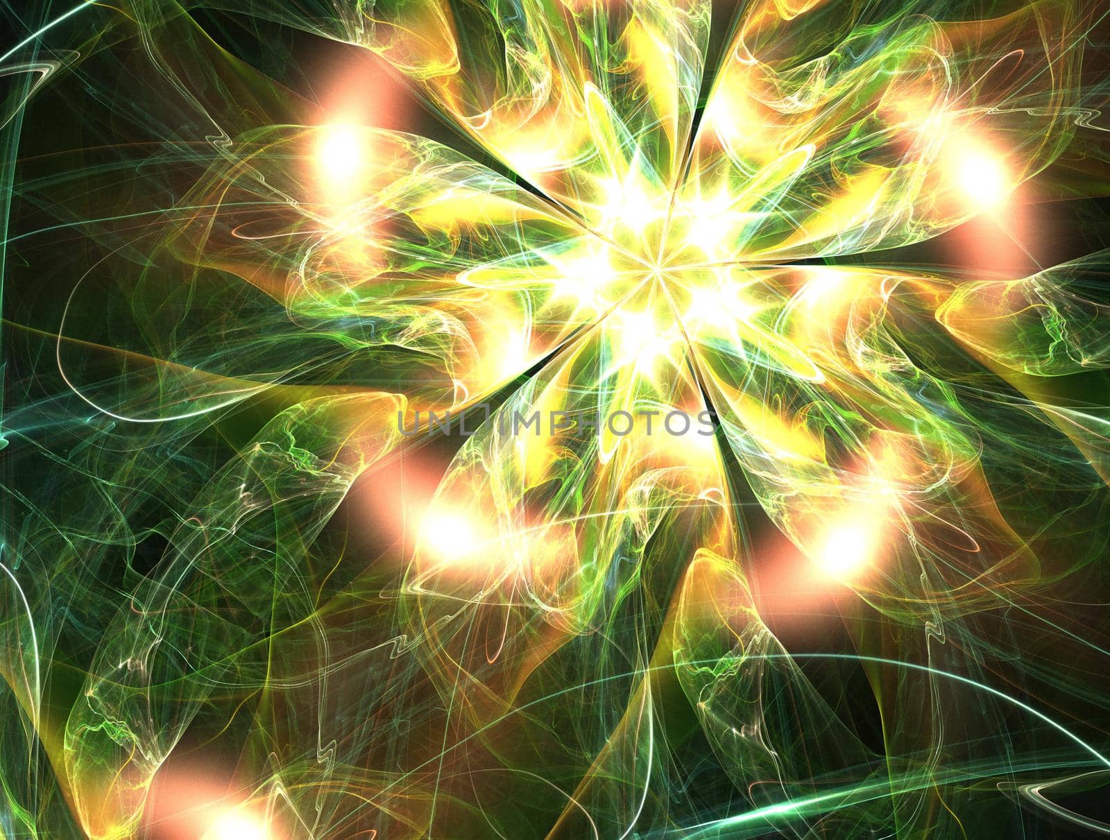 Imaginatory lush fractal texture image abstract background