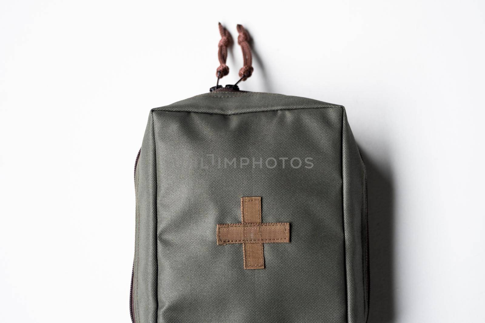 Army first aid kits on white background. by vovsht