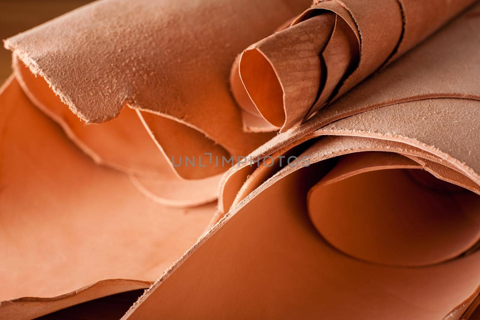 vegetable tanned leather, raw material for leather working