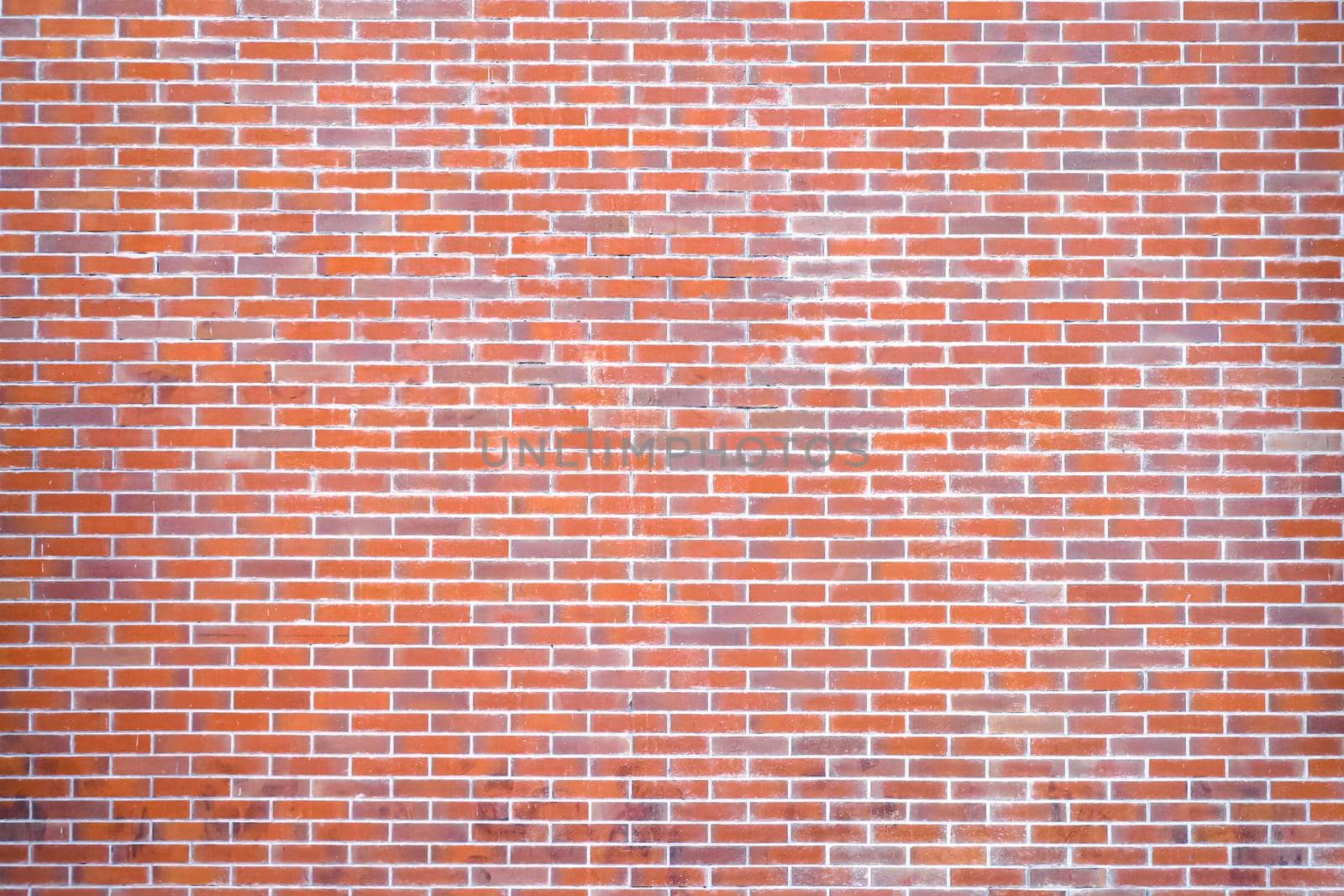 Orange tone Brick wall material construction architecture interior graphic web design background idea. by Petrichor