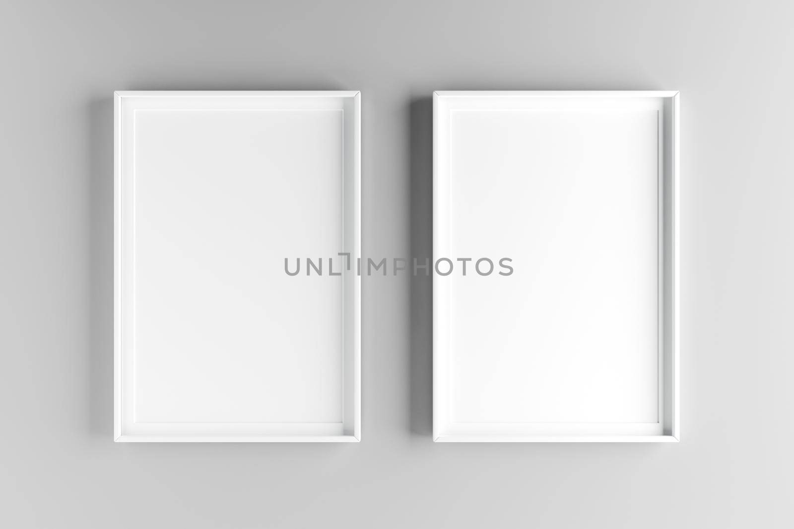 Two fundamental and elegant mock up poster on wall by adamr
