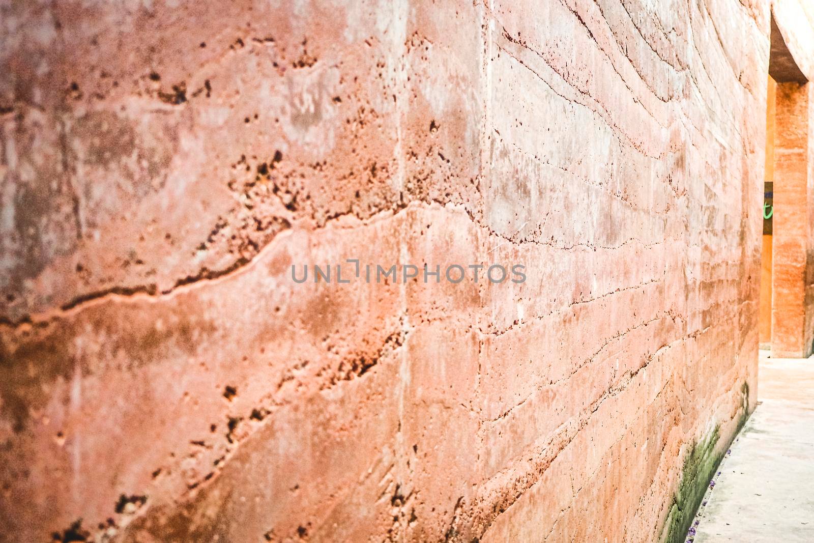 Abstract nature Soil patterned layer of clay soil for the background.