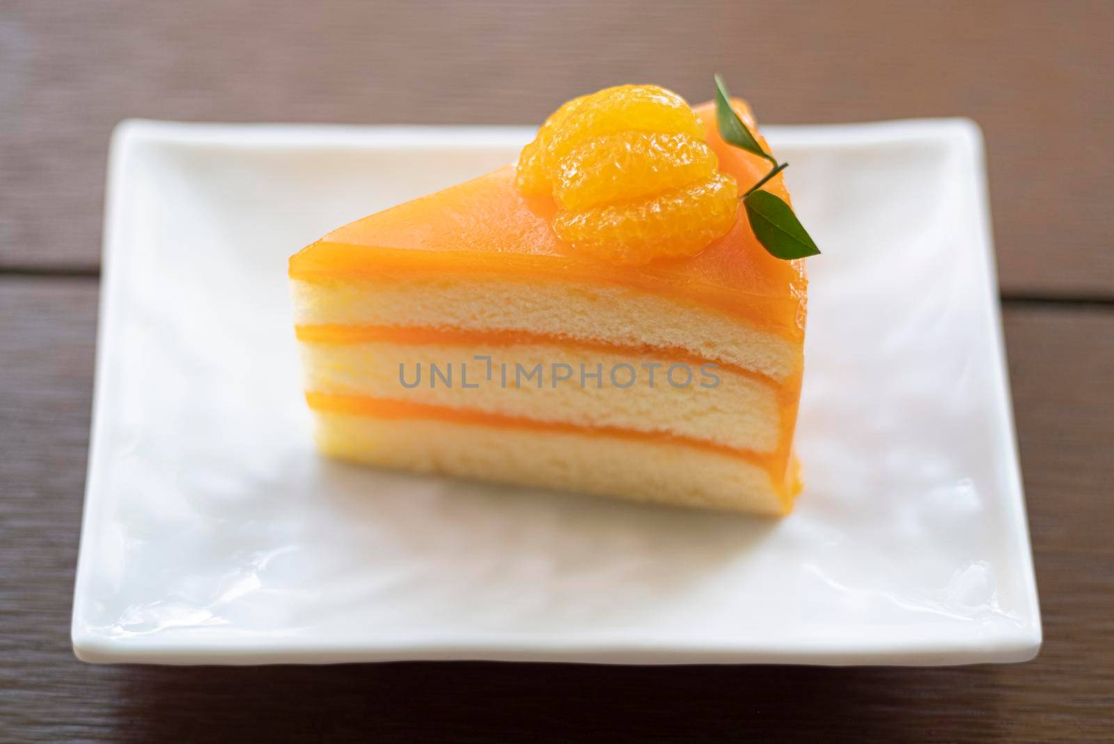 fruit orange jam cream cake