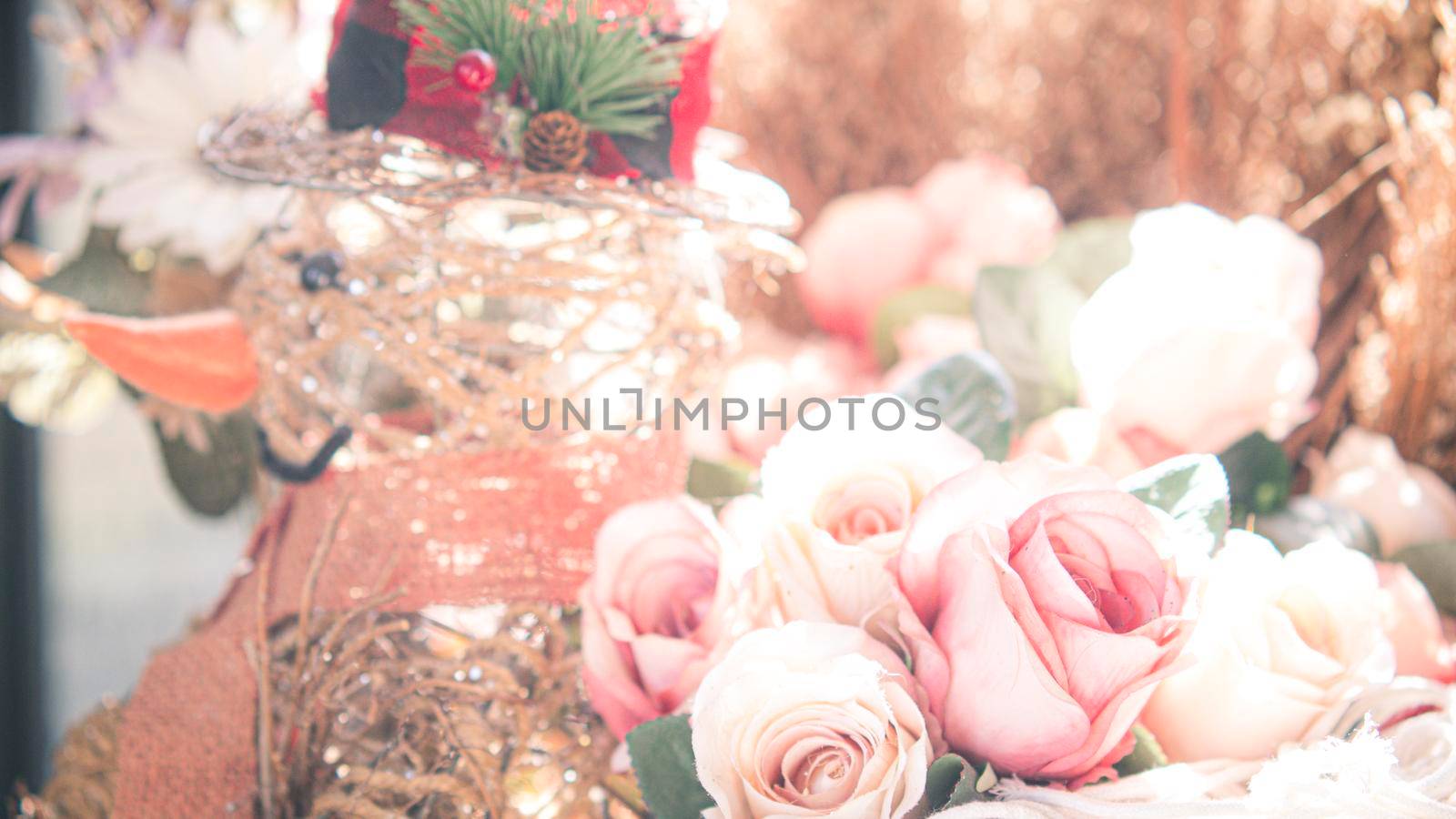 selective focus of pink flowers in bloom. Best spring Background