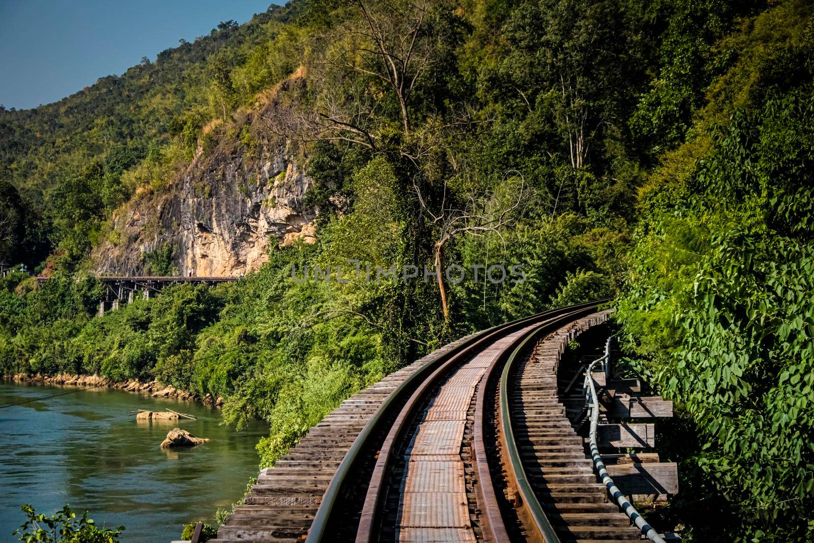 Thai-Burma Railway Death Railway.Line Railway World War 2 in Kanchanaburi Thailand