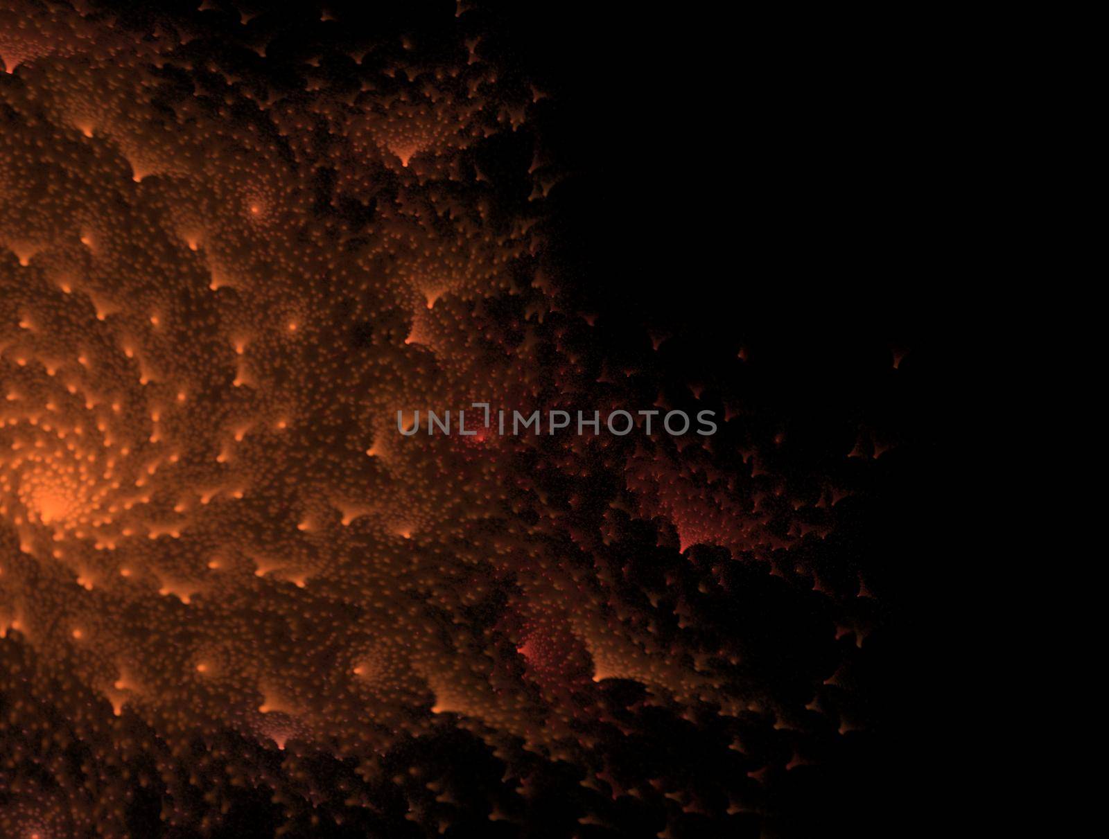 Imaginatory lush fractal texture image abstract background