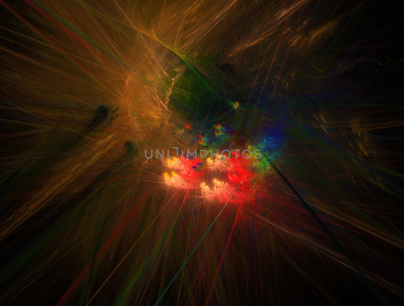 Imaginatory lush fractal texture image abstract background