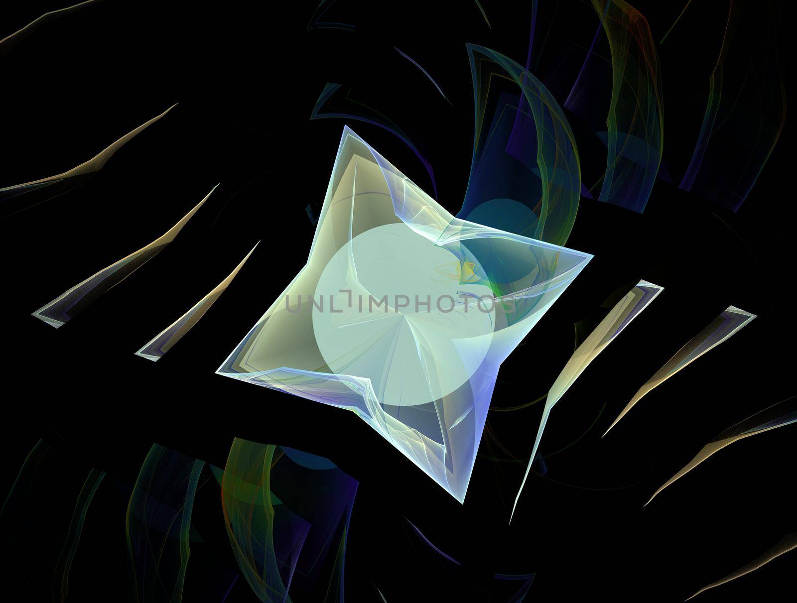 Imaginatory lush fractal texture image abstract background
