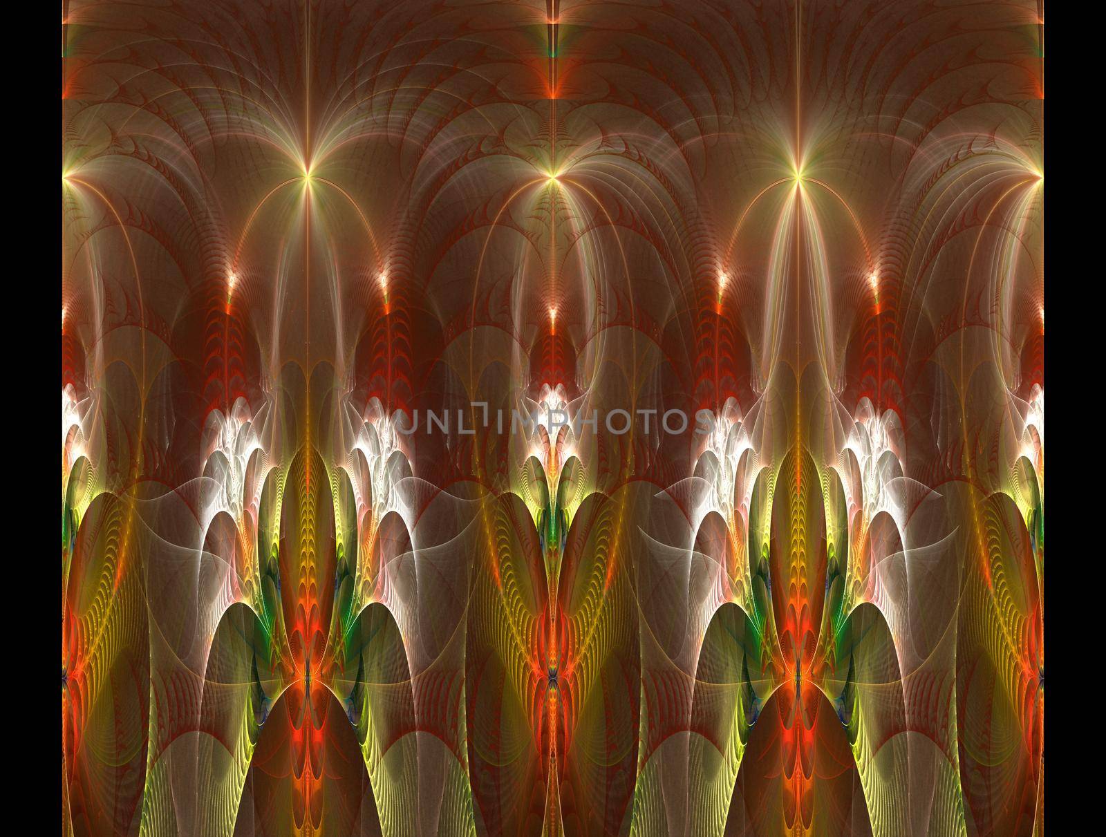 Imaginatory lush fractal texture image abstract background