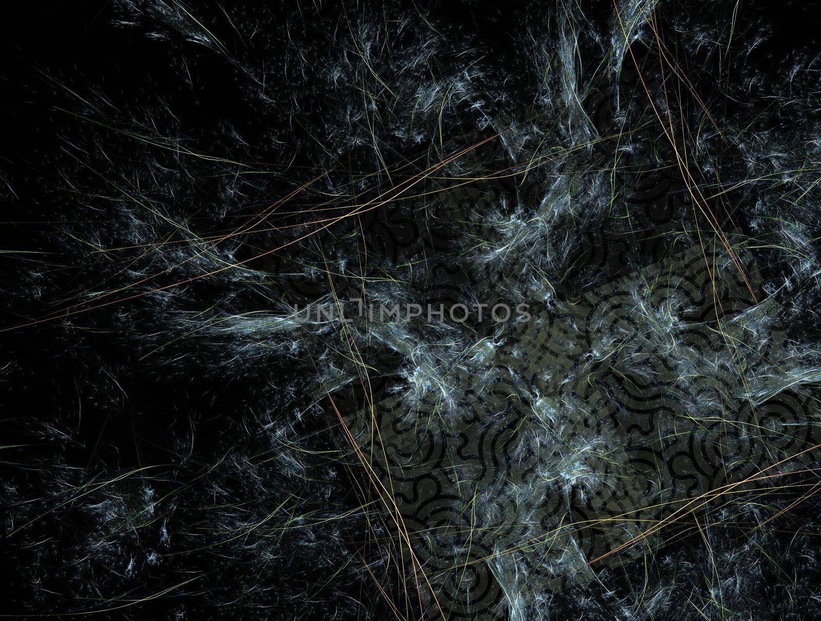 Imaginatory lush fractal texture image abstract background