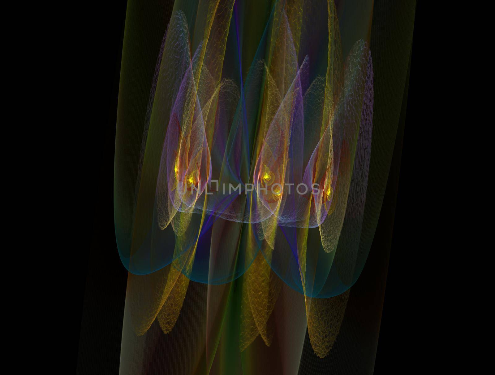 Imaginatory lush fractal texture image abstract background