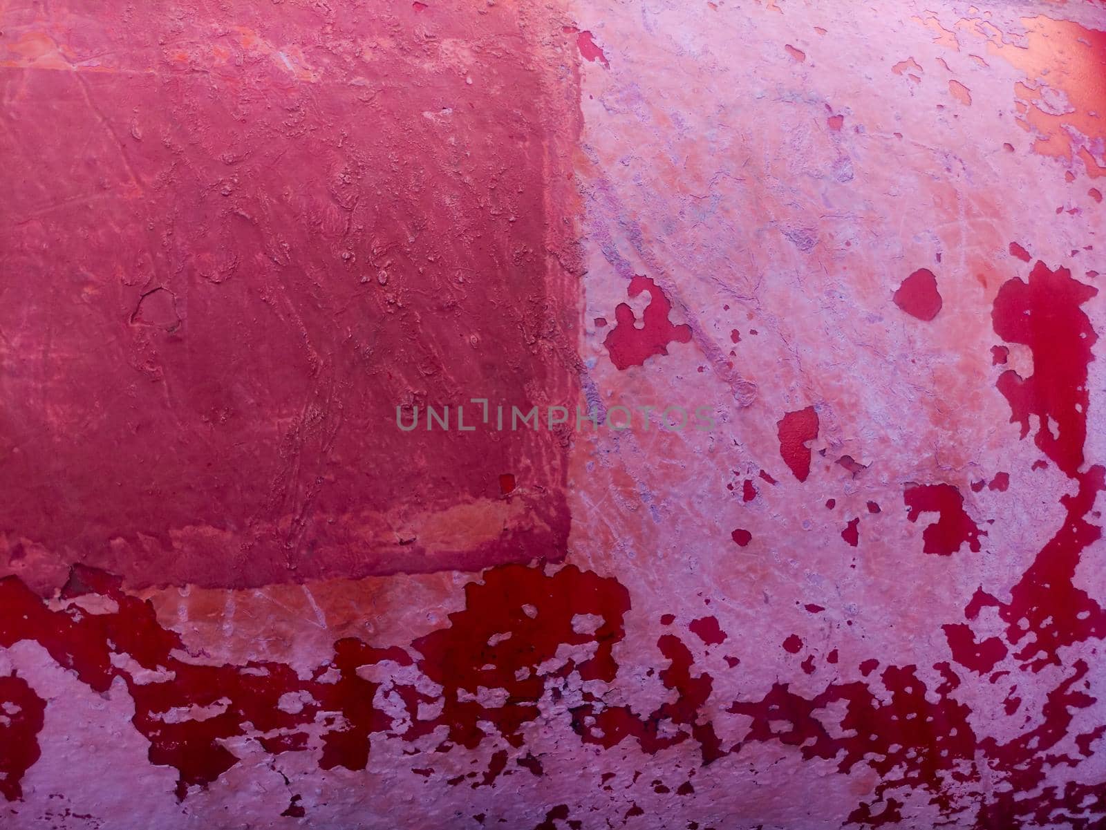 Old grunge red paint texture. Outdoor textured retro messy background. High quality photo
