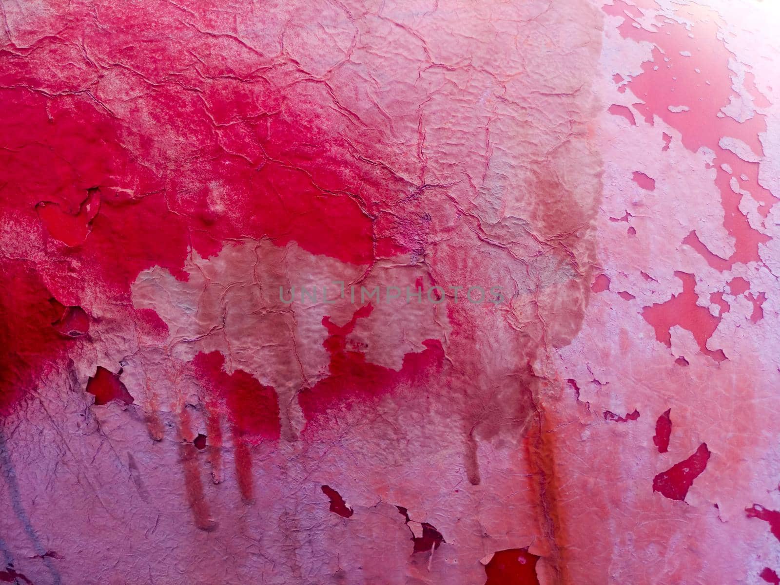 Old grunge red paint texture. Outdoor textured retro messy background. by iliris