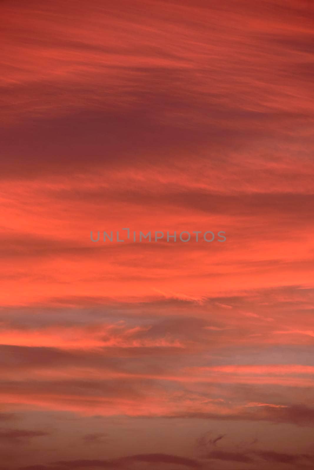 Sunset. Heaven, orange sky Sun rays Wallpaper Clouds