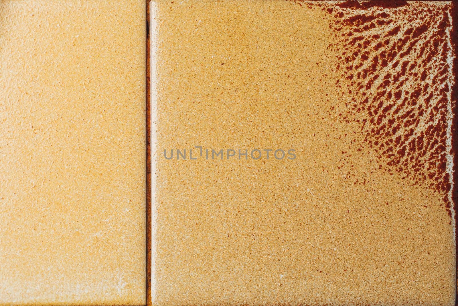 abstract wet rust scattering on a tile background by nikkytok