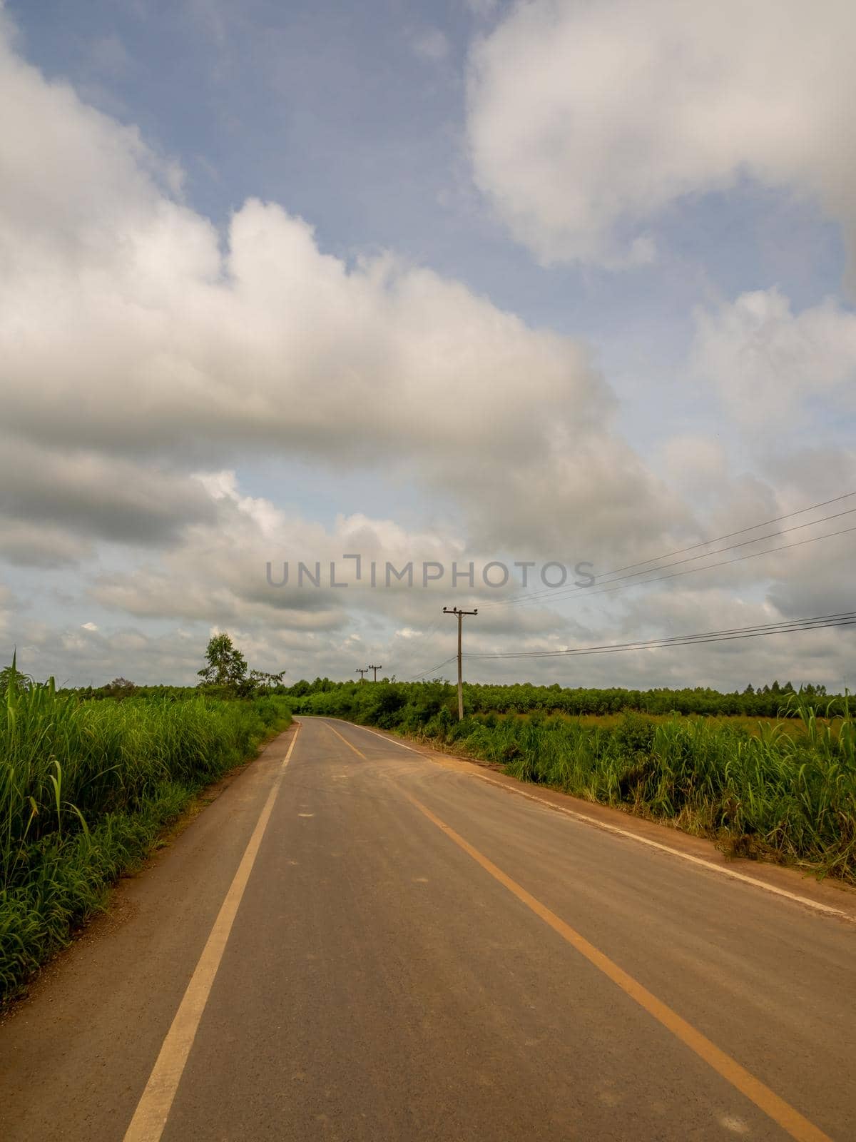 On the highway in the countryside