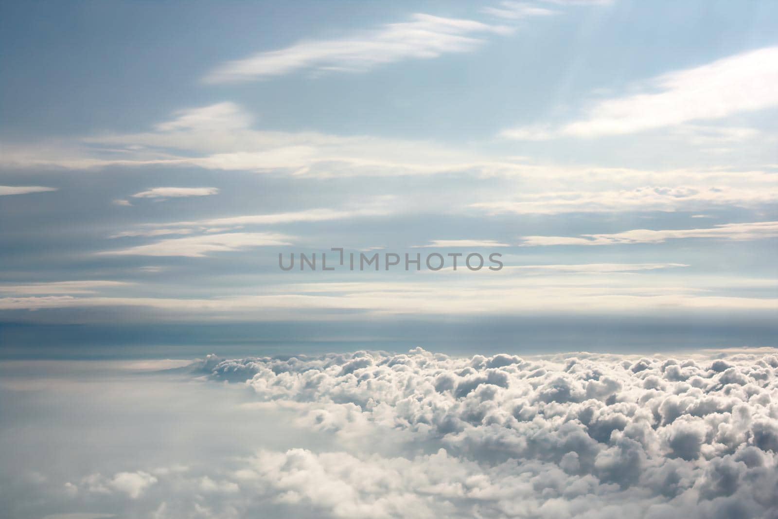 blue sky high view from airplane clouds shapes, clouds in the sky, Amazing clouds and the sky as seen through the window of an aircraft